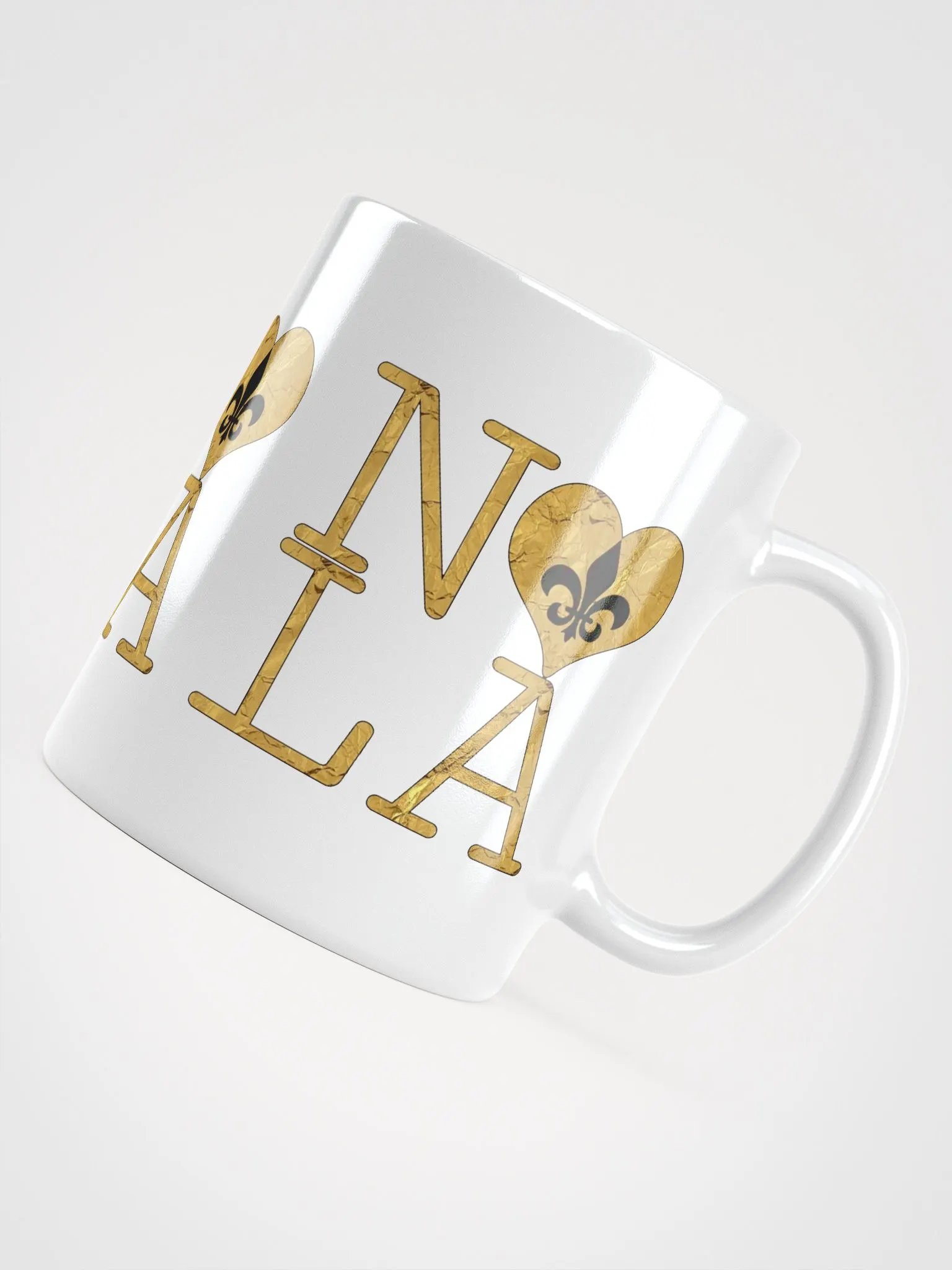 I LOVE NOLA **BIGSHOT MUG** (GOLD WRAP FULL OUTLINE) product image (12)
