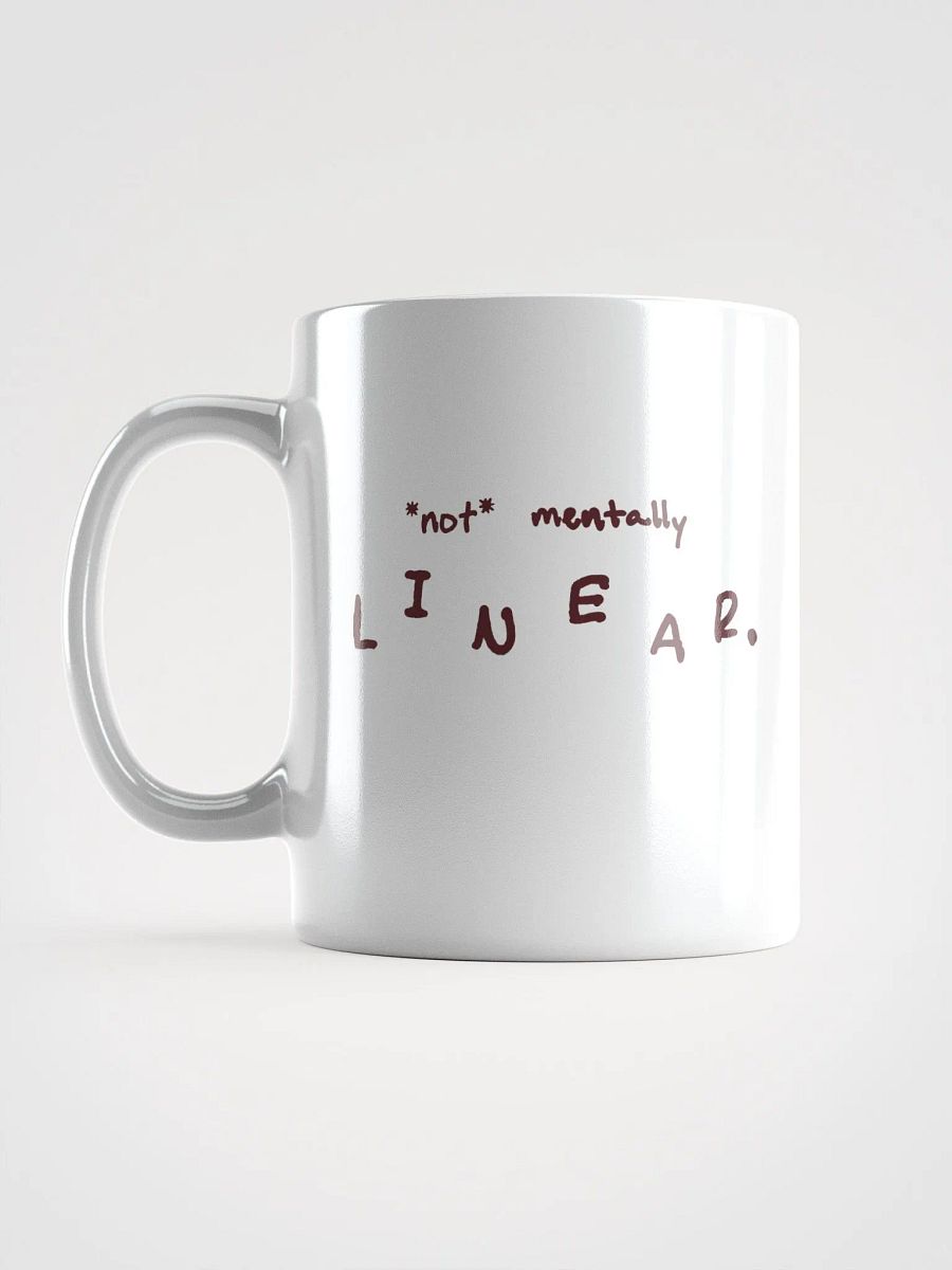 *not* mentally linear (maroon design) mug product image (12)