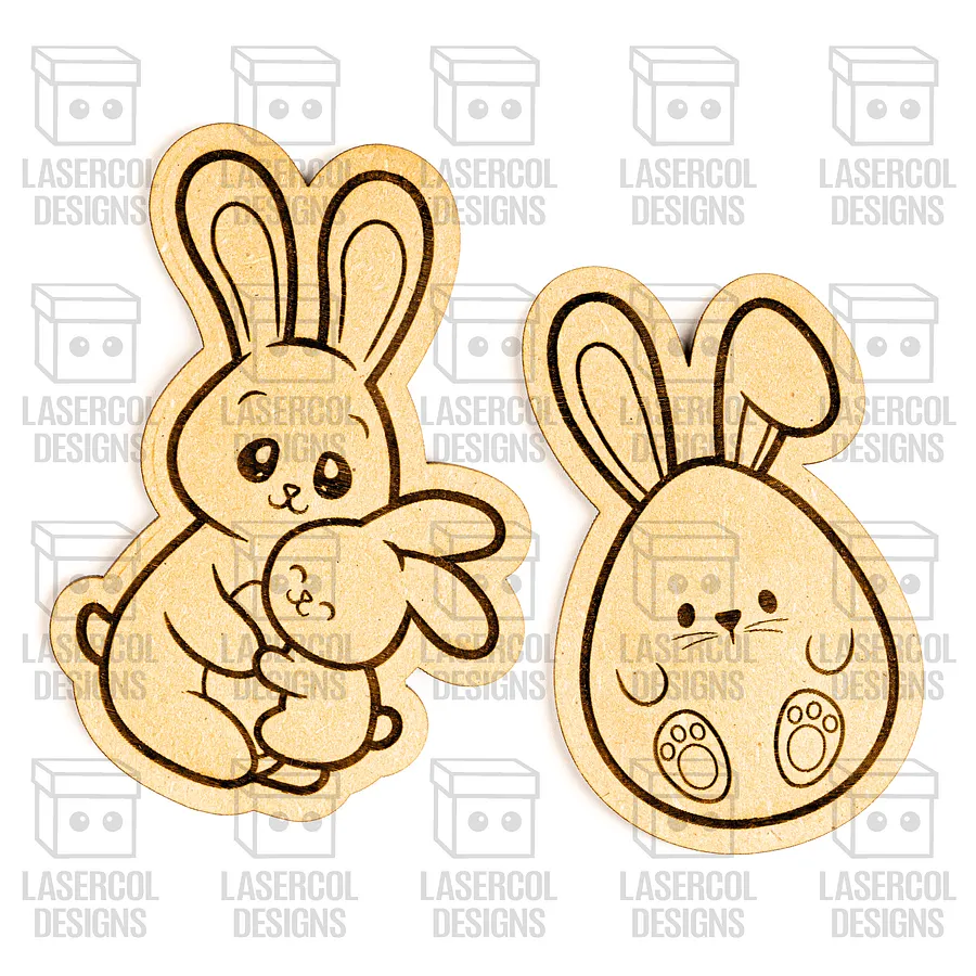 Easter Bunny DIY Paint Kit Set 8 V2- Laser Cut Files product image (8)