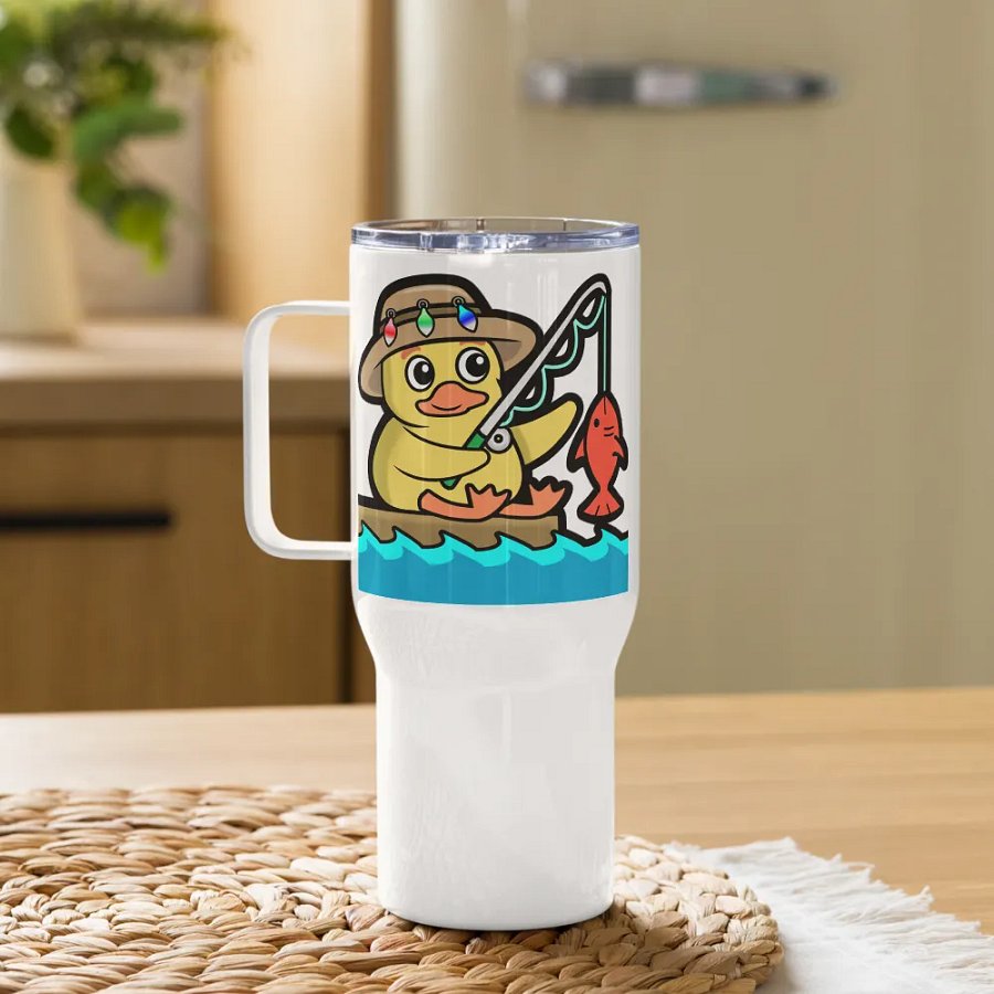 Sunshine Fish Travel Mug with Handle product image (10)