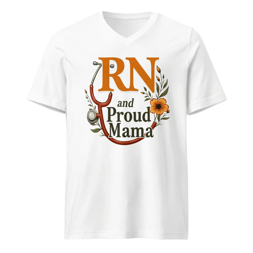 RN and Proud Mama V-Neck Tee product image (1)