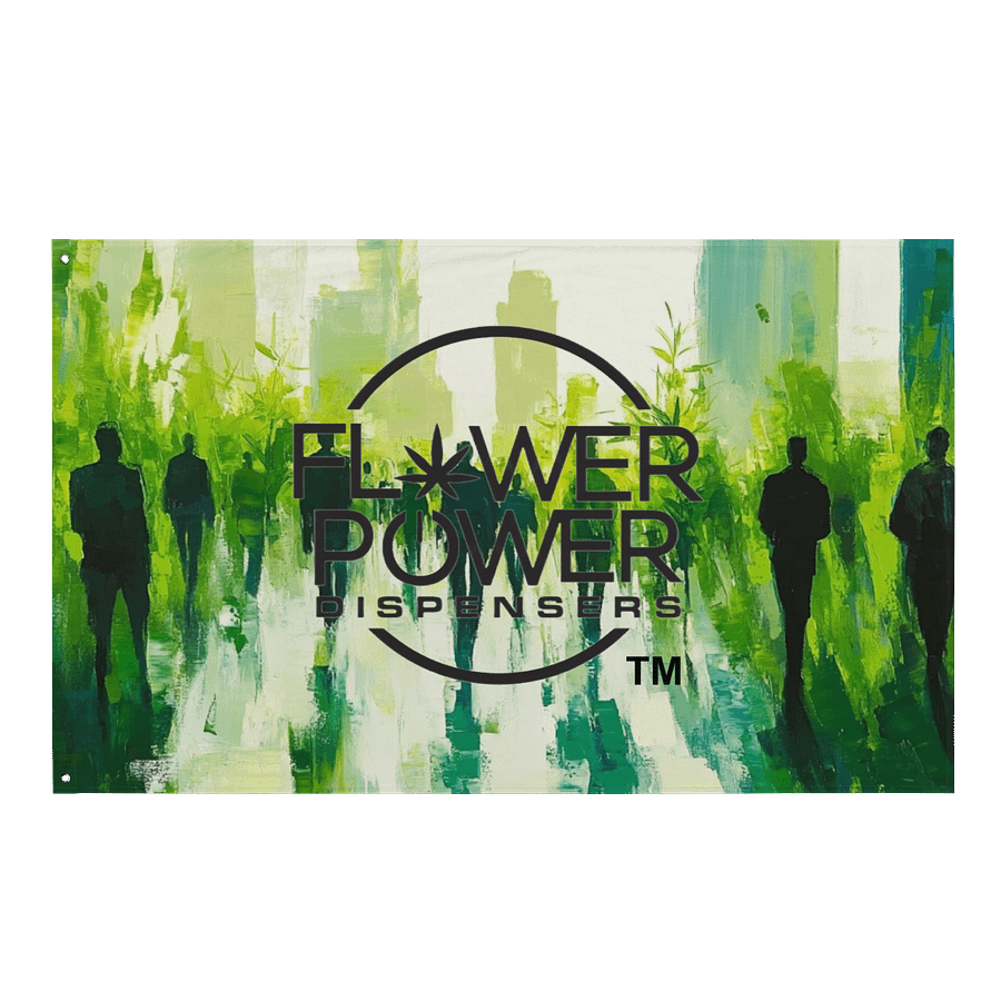 Flower Power Logo Flag (Horizontal) product image (1)