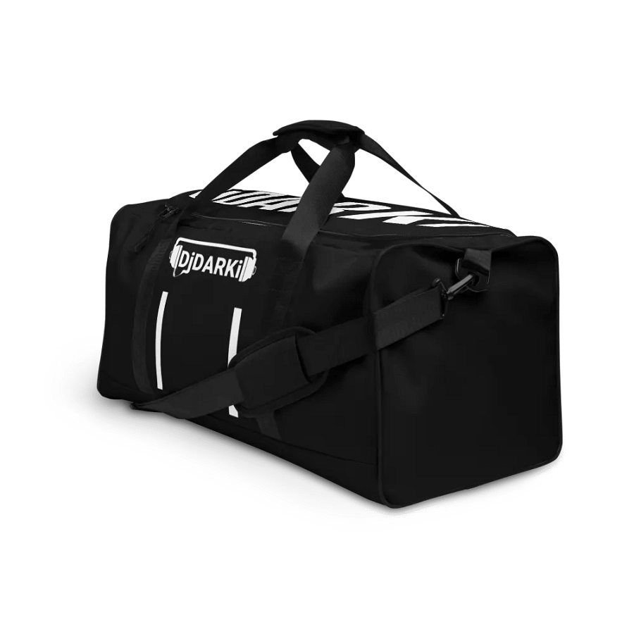 Djdarki Black All-Over Print Duffle Bag product image (4)