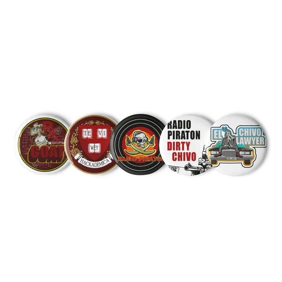 RADIO PIRATON PINS (5 Pack) product image (3)