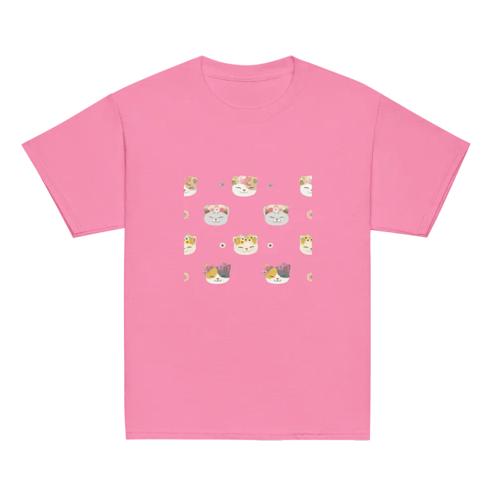 Kids T-Shirt Cat Flowers product image (2)