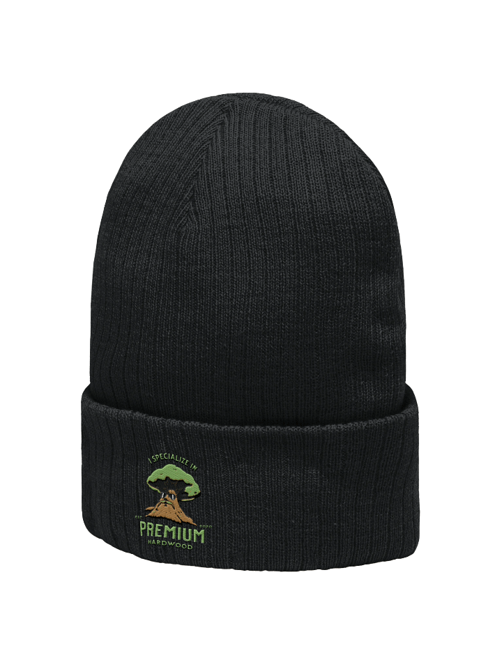 Premium Hardwood Embroidered Atlantis Ribbed Knit Beanie product image (9)