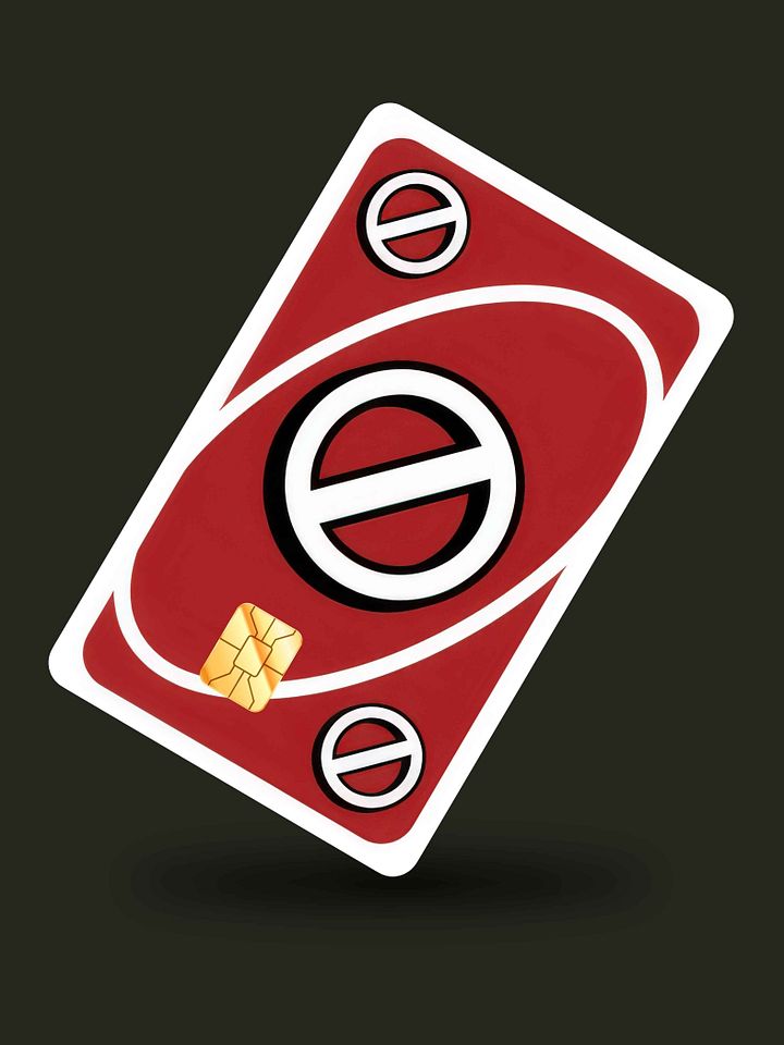 Uno Skip Card Red (Holographic) product image (1)