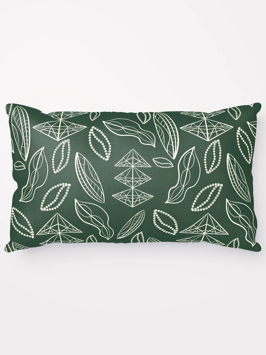 El Yunque Brew Bliss: Abstract Coffee Bean Tribal Pillow product image (15)
