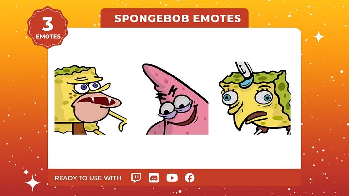 Spongebob Emotes 3-Pack product image (1)