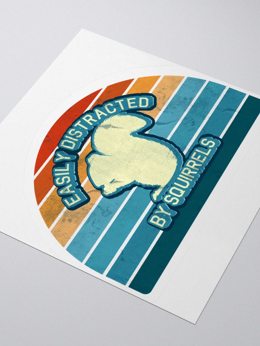 Retro Easily Distracted Sticker product image (9)
