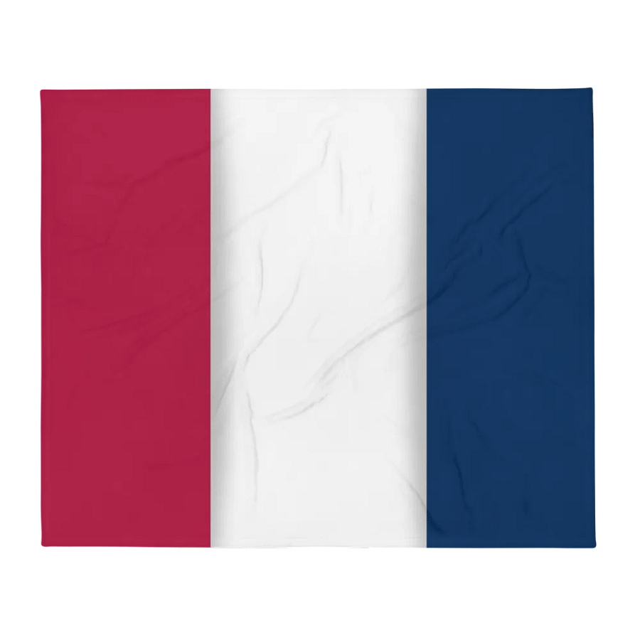 Red White Blue Flag Colored Throw Blanket product image (2)