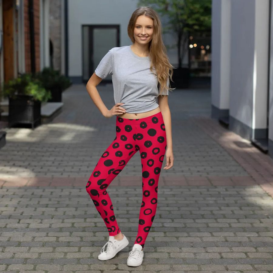 Customizable Polka-Dot Power Leggings product image (7)