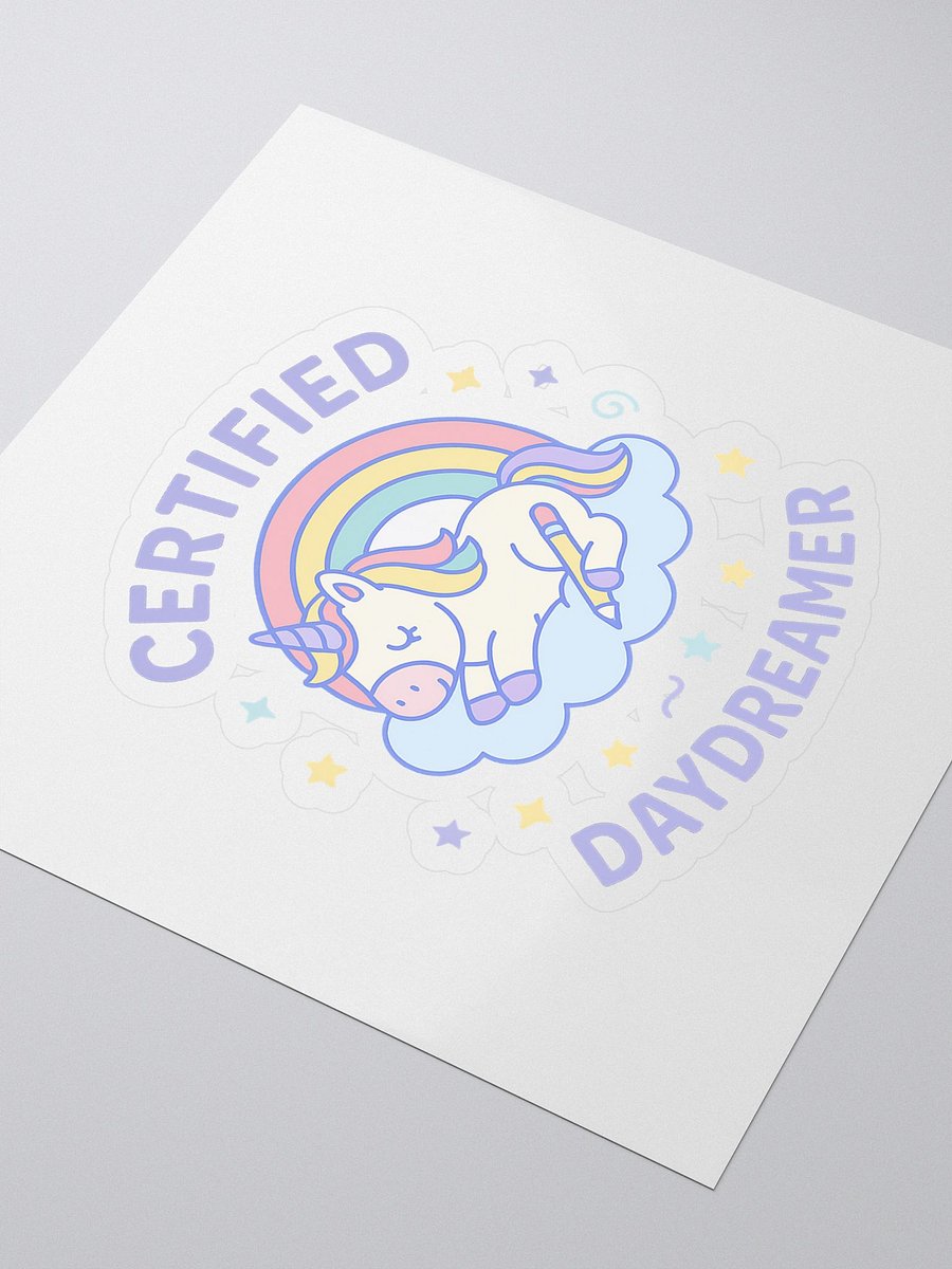 Certified Daydreamer Unicorn Kiss Cut Stickers product image (3)