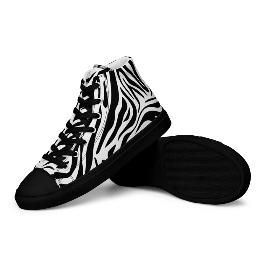 Zebra Dreams High Top Canvas Shoes product image (12)