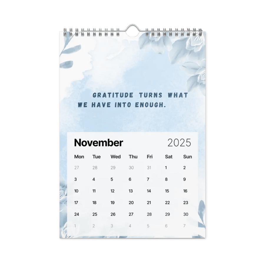 FLORAL INSPIRATIONAL QUOTES WALL CALENDAR 2025 product image (11)