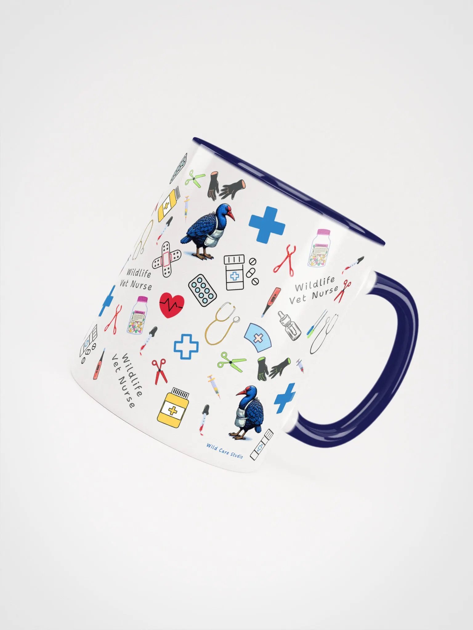 Wildlife Vet Nurse Pukeko Ceramic Mug product image (4)