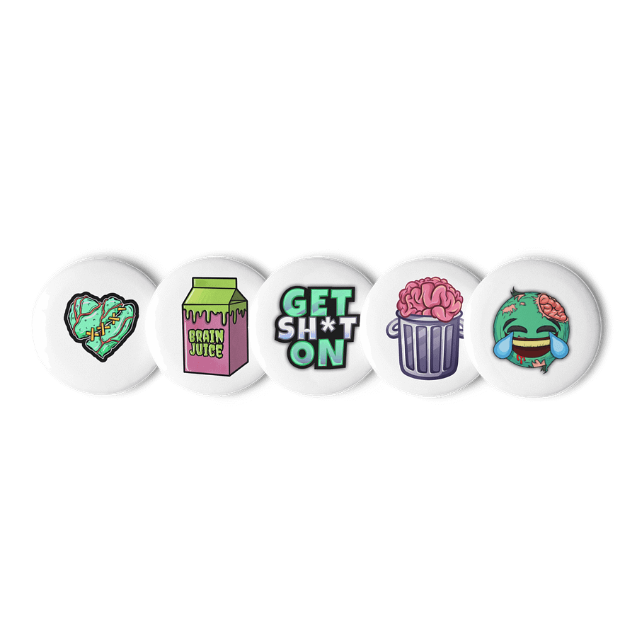 KillrZombie Emote Pin Buttons Set 1 product image (1)