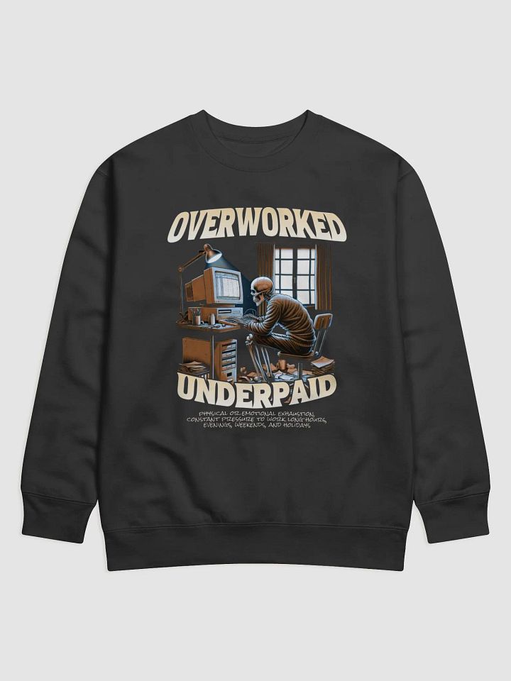 Skeleton Overworked Sweatshirt product image (1)
