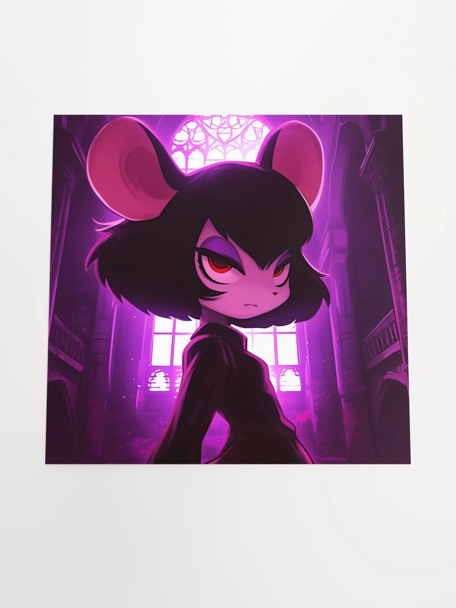 Defiant Mouse in Gothic Interior Poster product image (4)