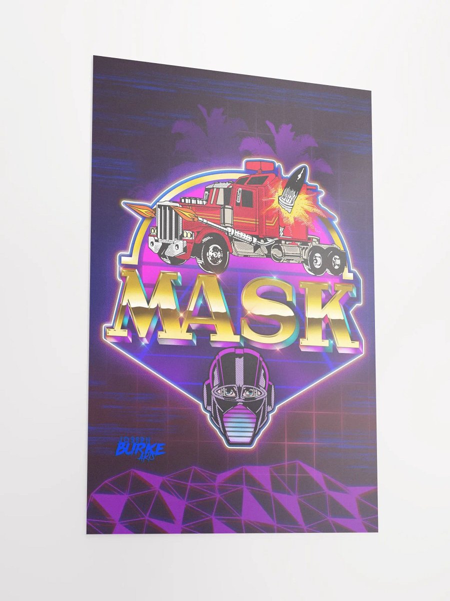 MASK 80's Cartoon 12x18 Fine Art Print product image (2)