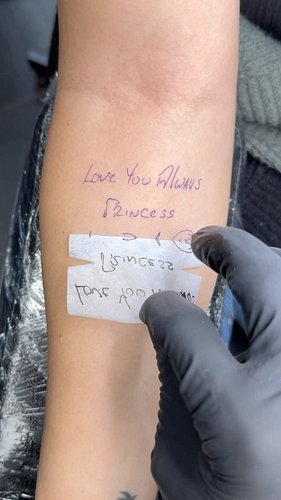 Love You Princess💕 - Dad 
#handwriting
#tattooideas #ripdad #missyou #foryou #fyp