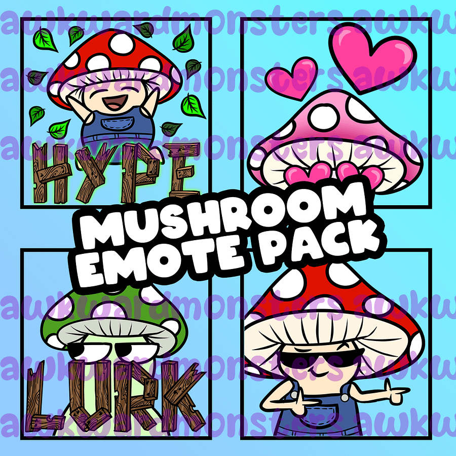 4 Pack of Mushroom Emotes product image (1)