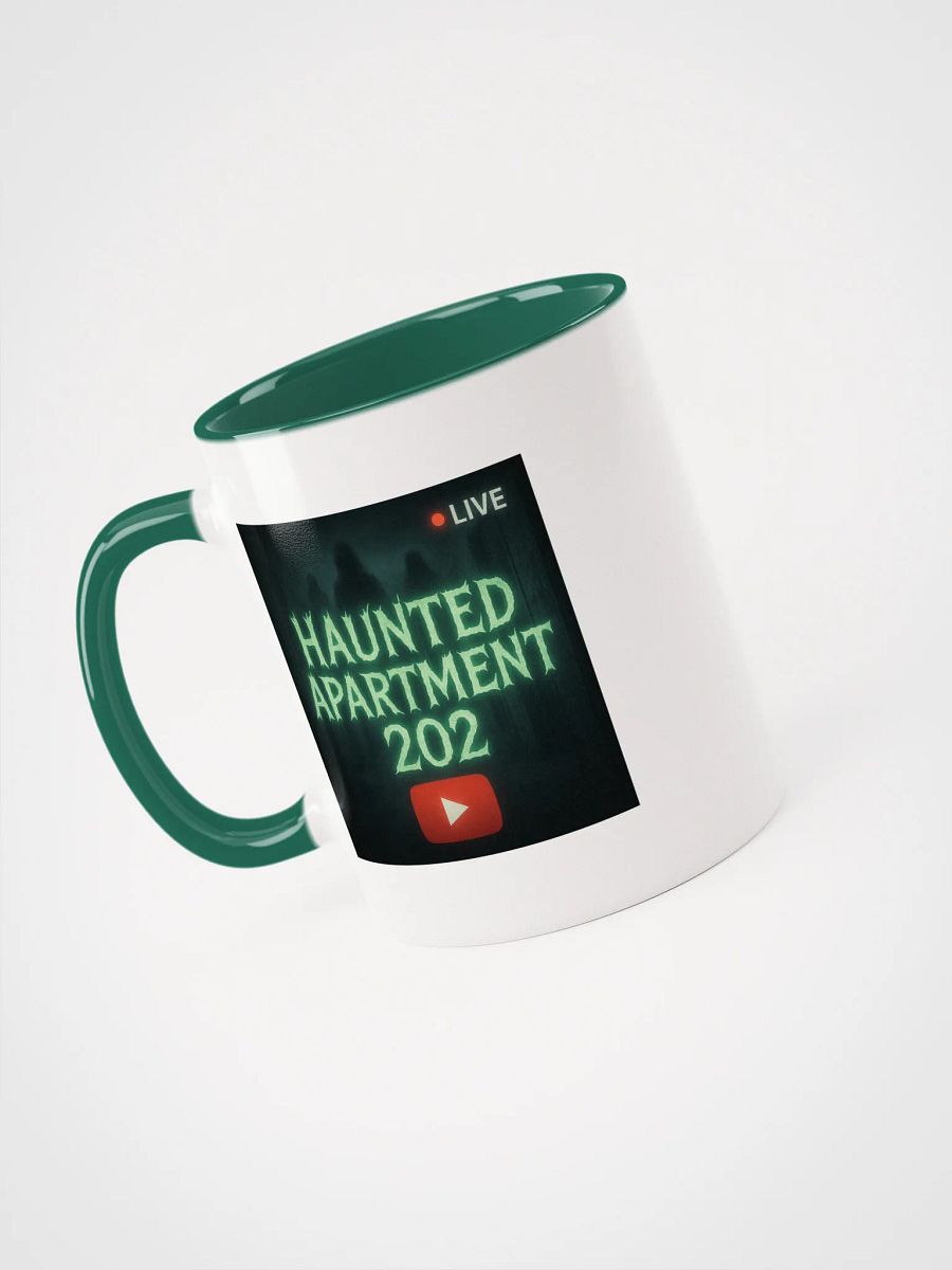 Haunted Apartment 202 Mug (White & Green) product image (6)