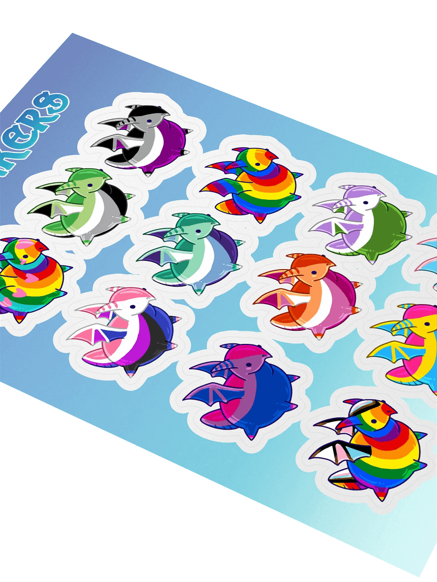 Lil Chonkers - Dragon Stickers LGBTQIA+ product image (2)