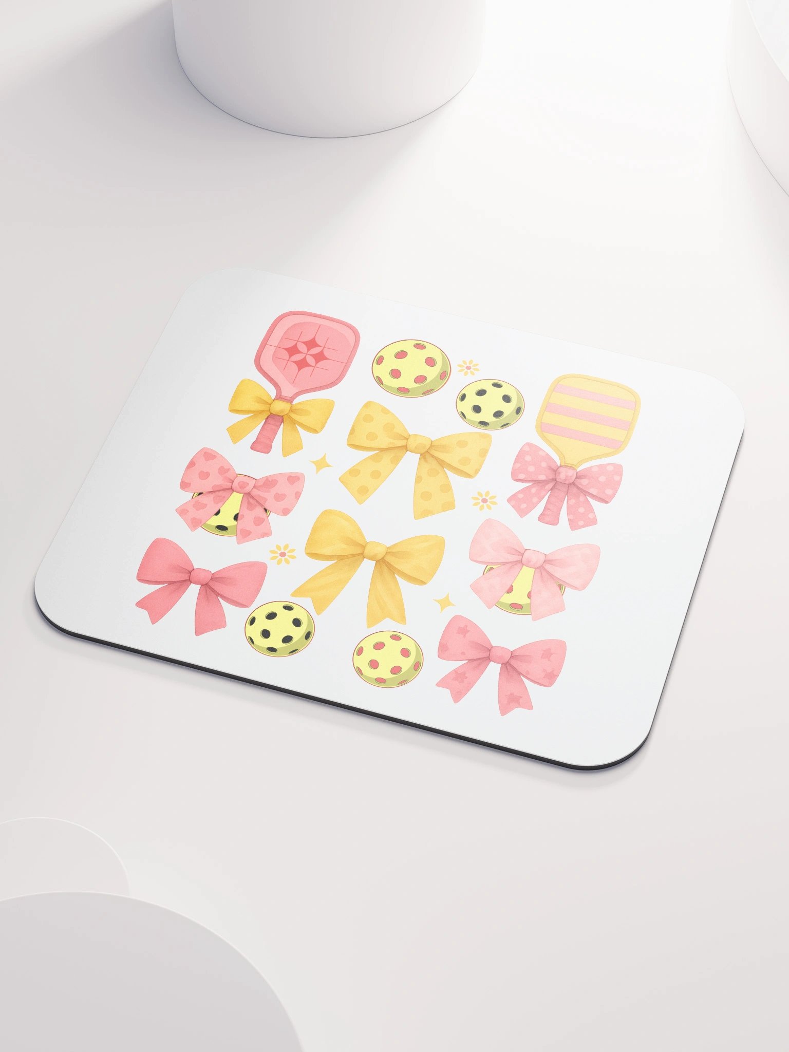 Pickleball Paddles Bows Symmetrical Splendor Mouse Pad product image (3)