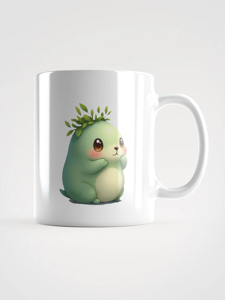 Whimsical Plant Creature White Glossy Mug product image (1)