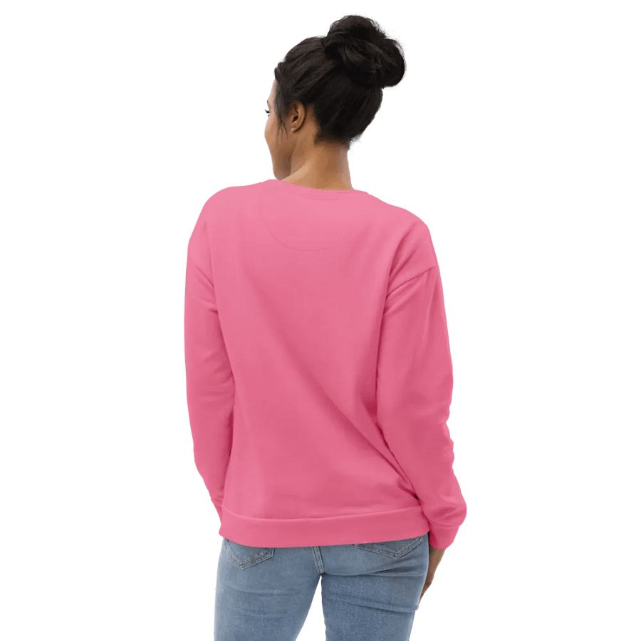Plain Rosy Pink Soft Summer Unisex Recycled Polyester Heavyweight Premium Sweatshirt by Treasure Pie product image (11)