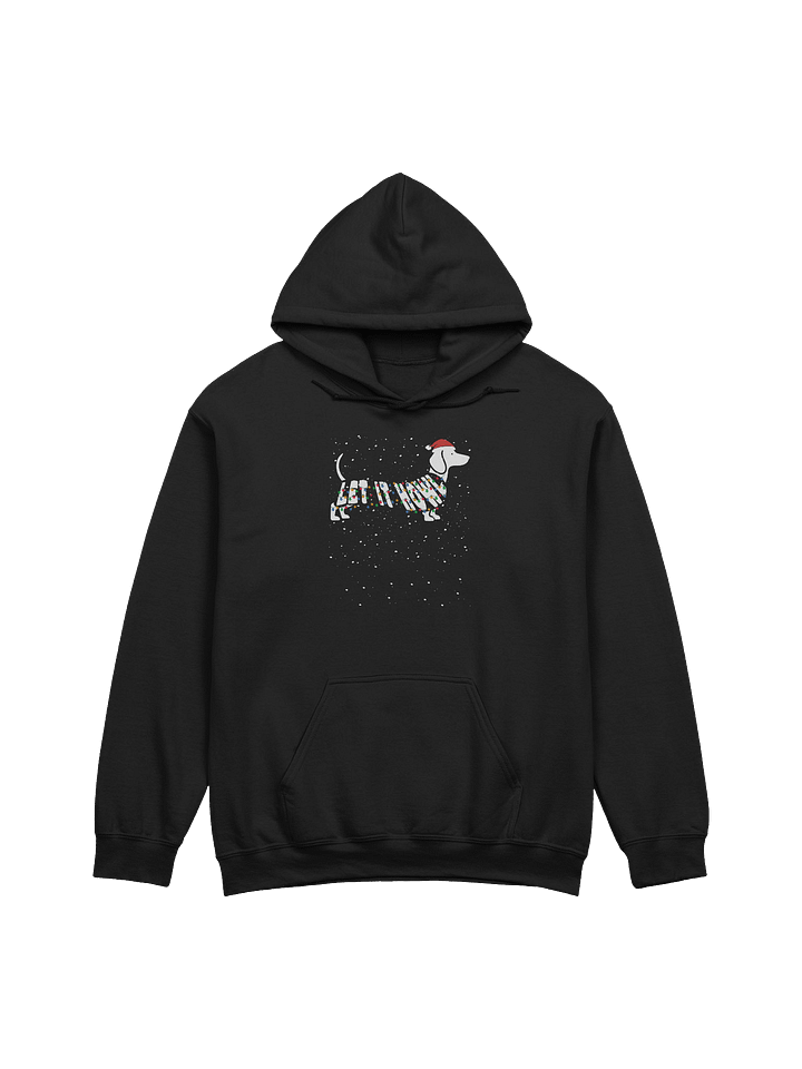 Let It Snow Dachshund Hoodie – Christmas Lights Doxie Winter Design product image (1)