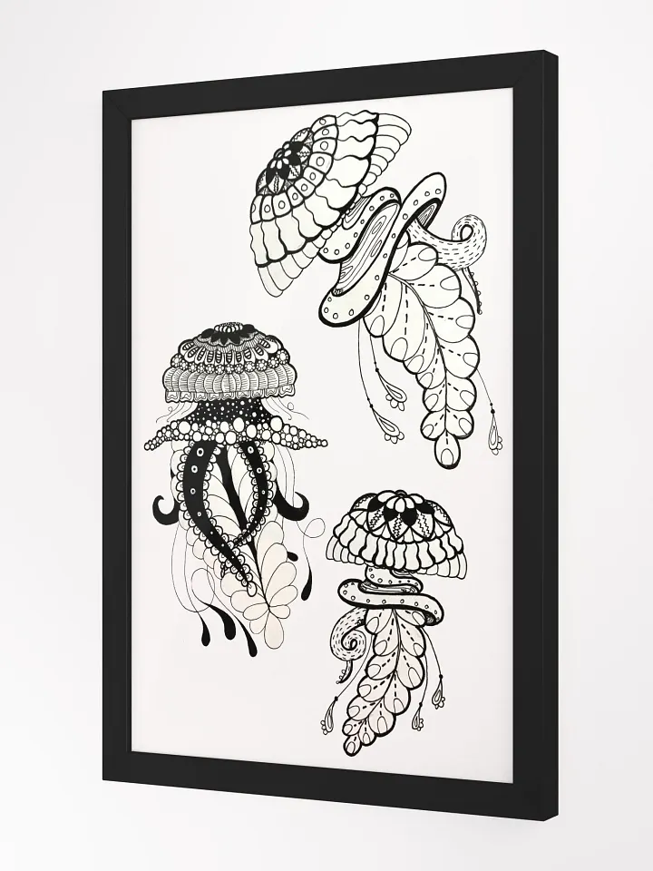 Mystical Jellyfish Trio Framed Poster product image (13)