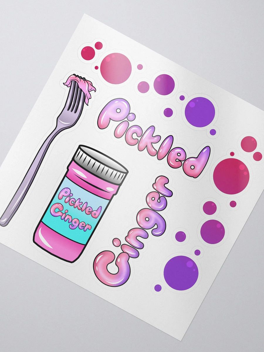 Pickled Ginger Sticker Sheet product image (2)