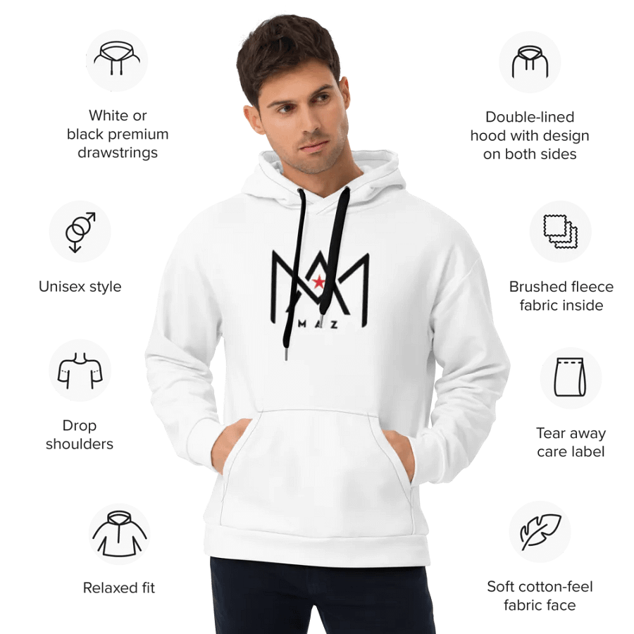 Maz White Hoodie product image (10)