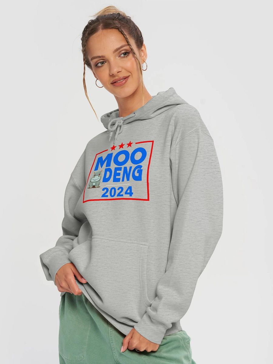 Moo Deng Funny Election 2024 Cute Hippo Hoodie product image (4)