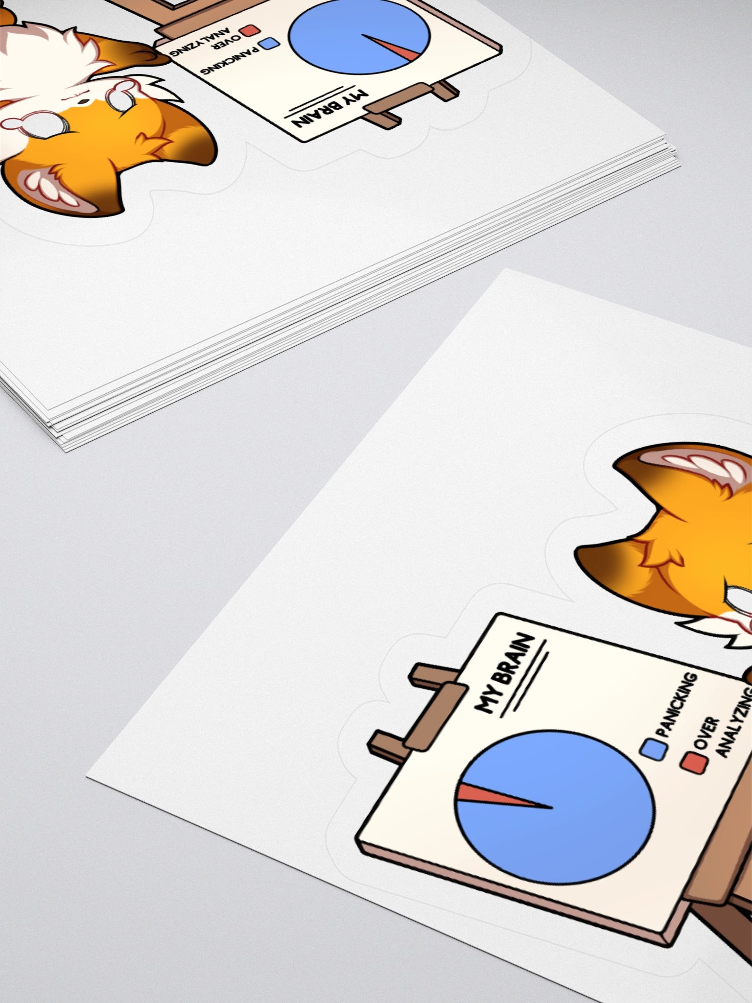 Anxious Fox Stickers product image (11)