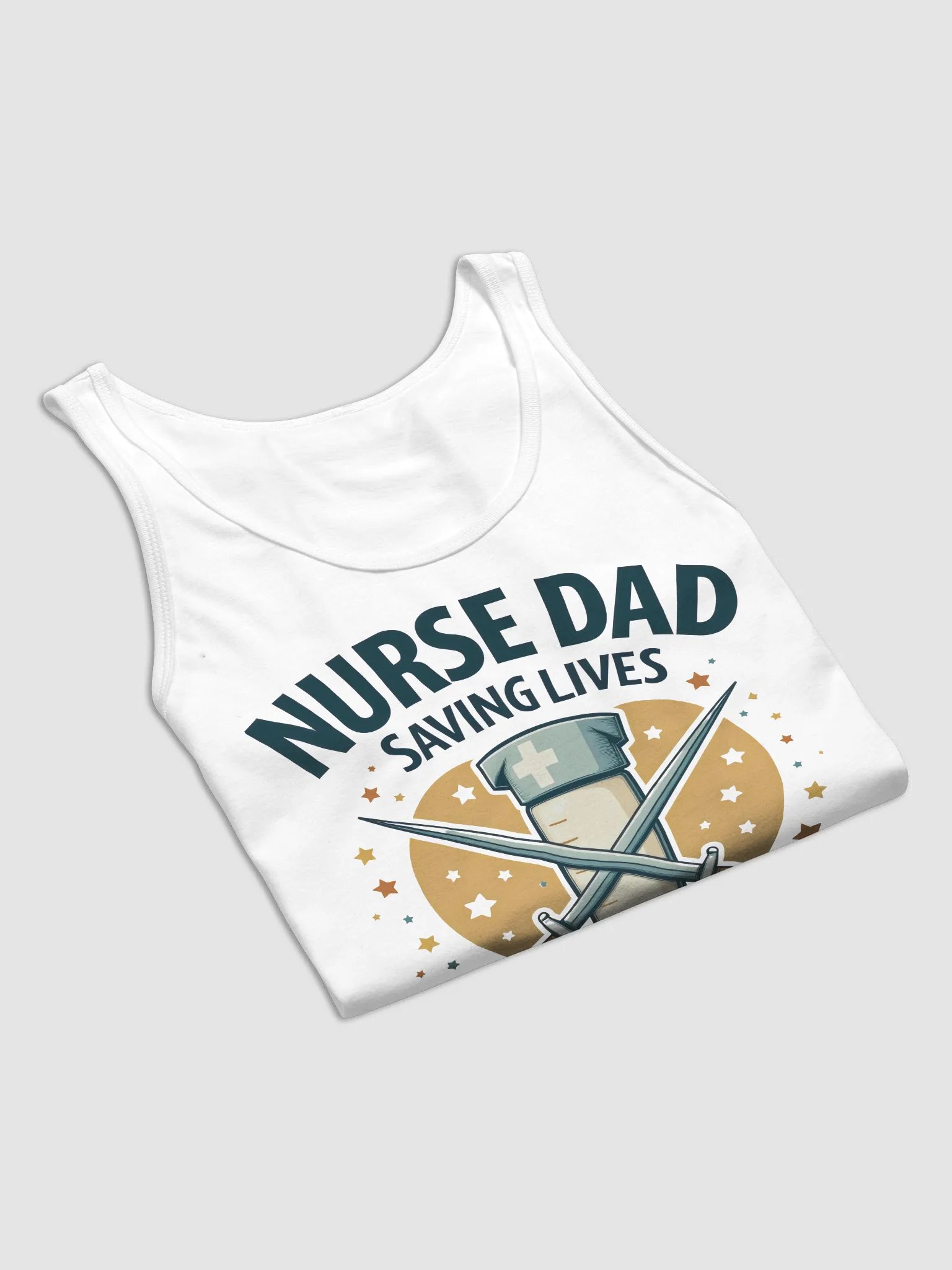 Nurse Dad Saving Lives Tank product image (22)
