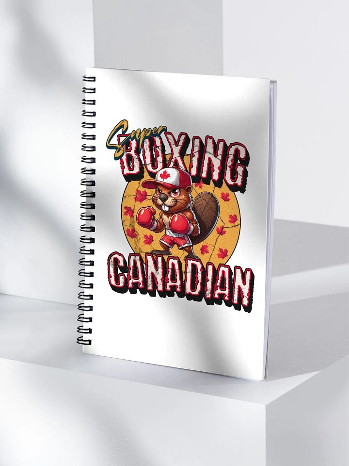 Super Boxing Canadian Beaver Spiral Notebook product image (1)