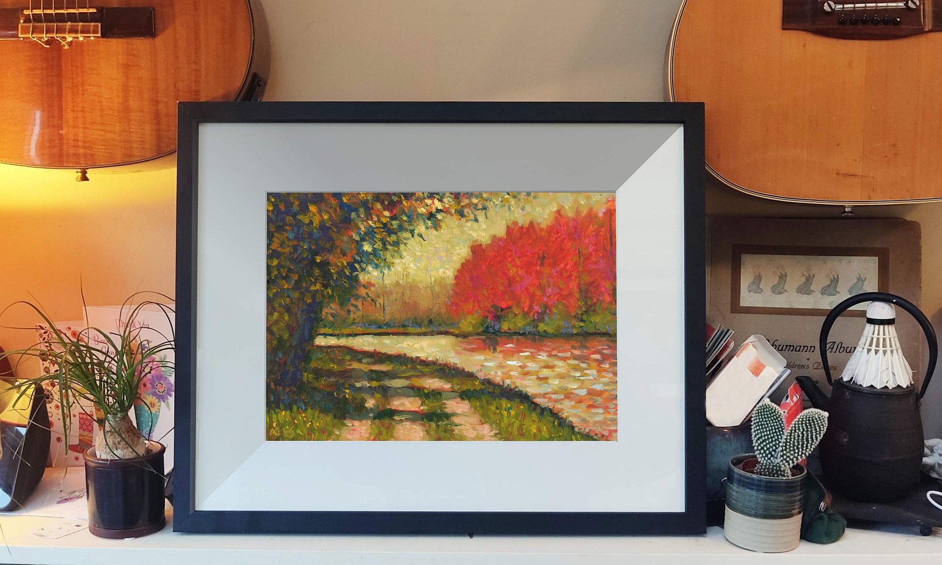 230315 River Oise Scene. Original Study Artwork. product image (2)