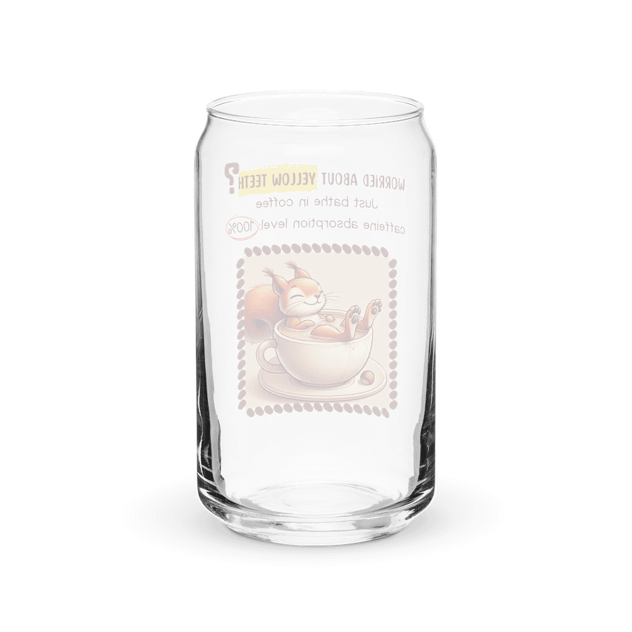 Full Caffeine Squirrel Coffee Can-Shaped Glass product image (2)