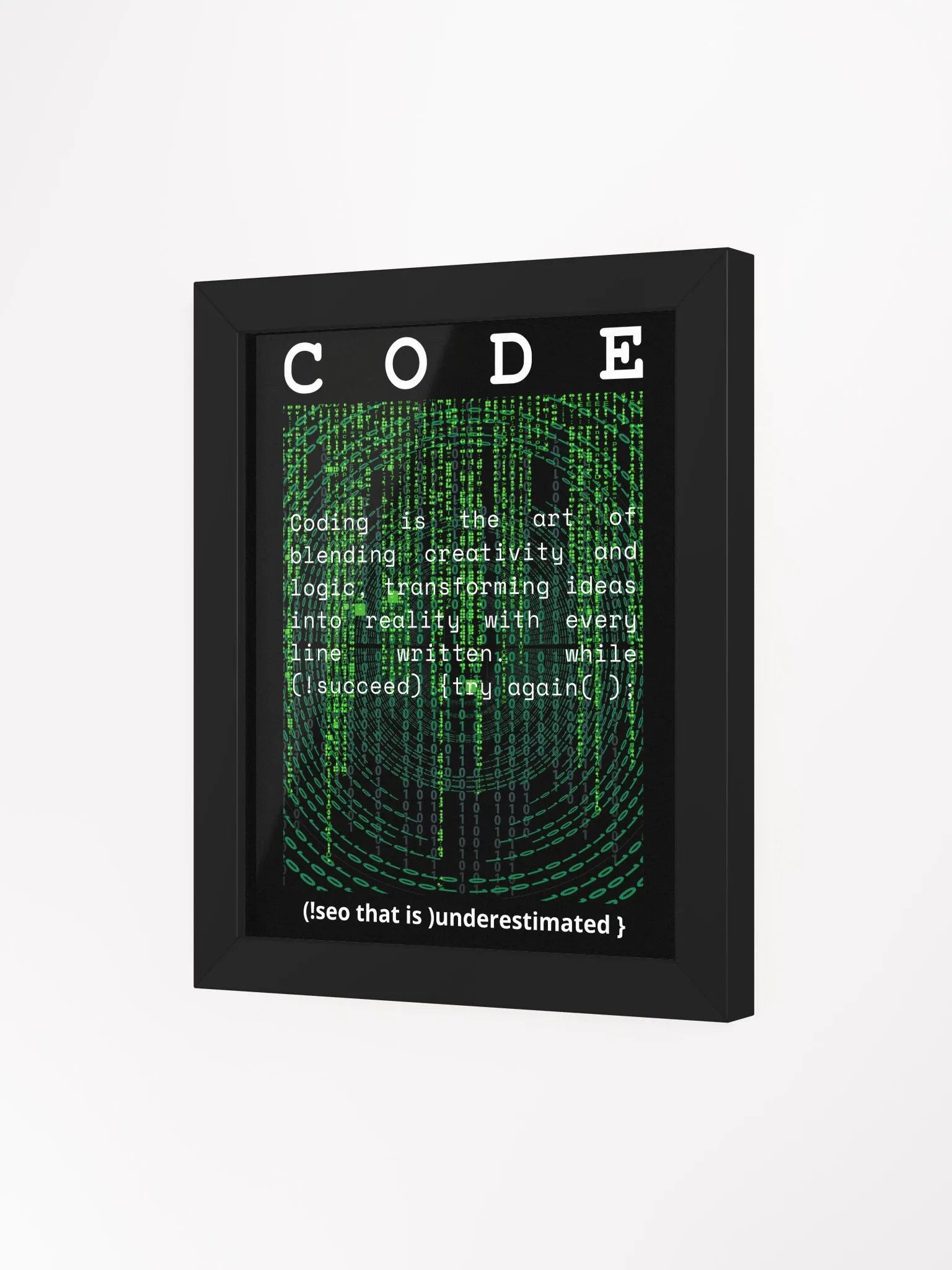 Digital Matrix Coding Art Print product image (24)