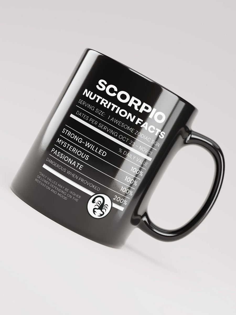 Scorpio Nutrition Facts Mug product image (3)