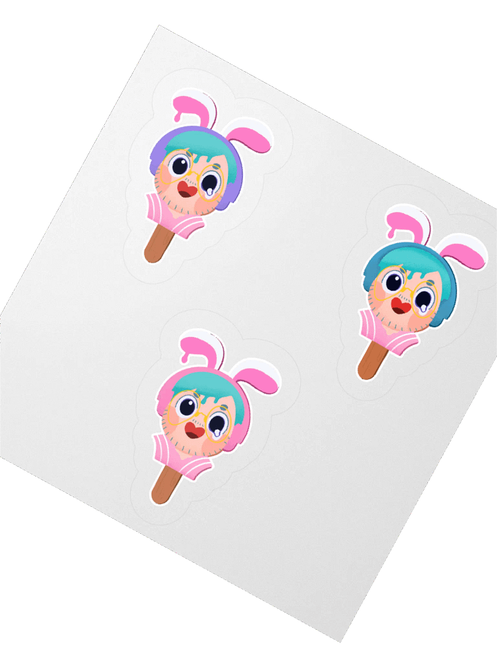 Melty Popsicle Moo Stickers product image (5)