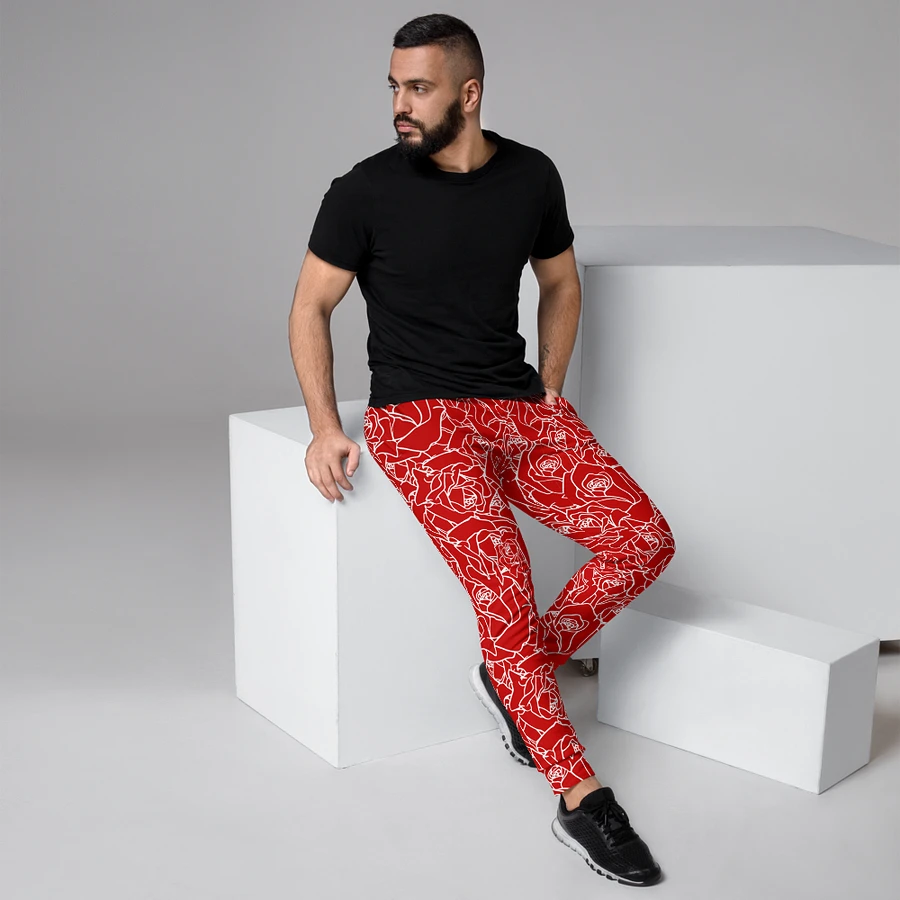 Loads of Roses · red-white joggers product image (12)