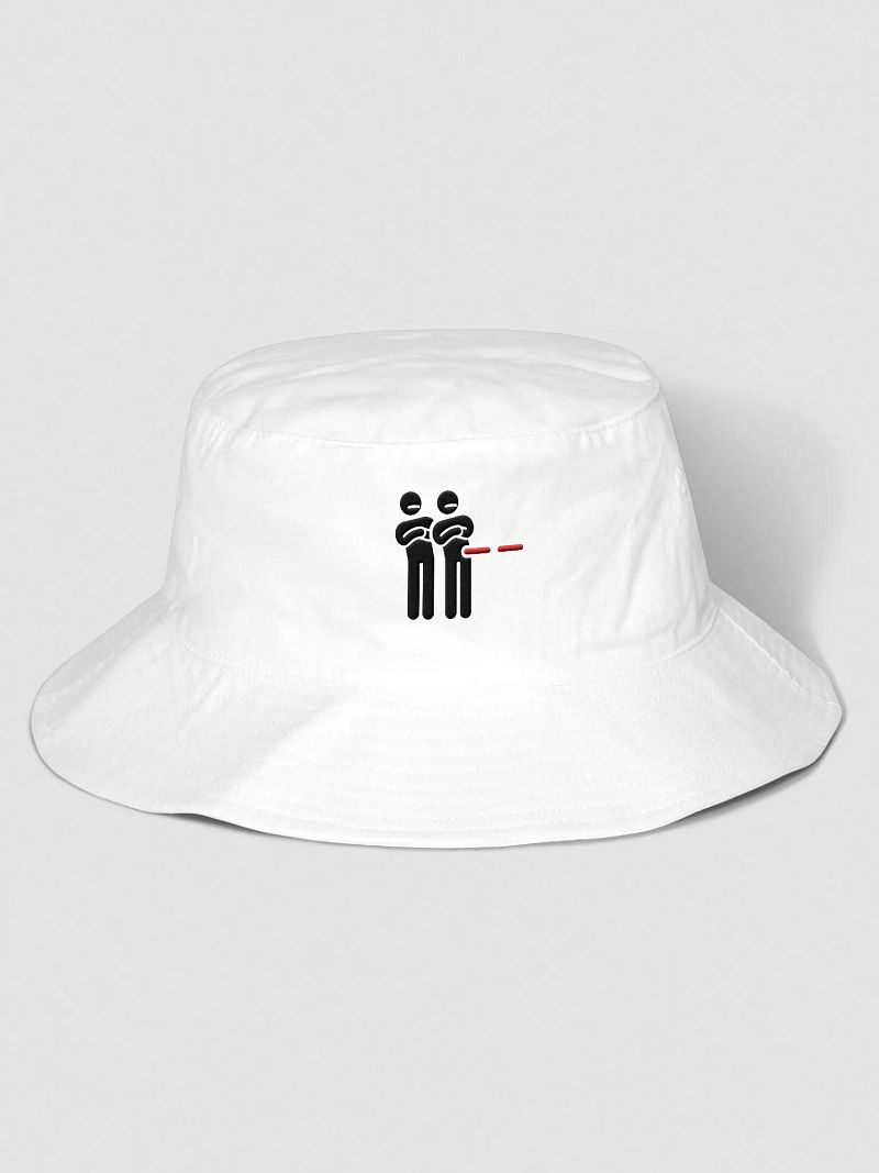 "Unimpressed" Embroidered Bucket Hat - Black Logo