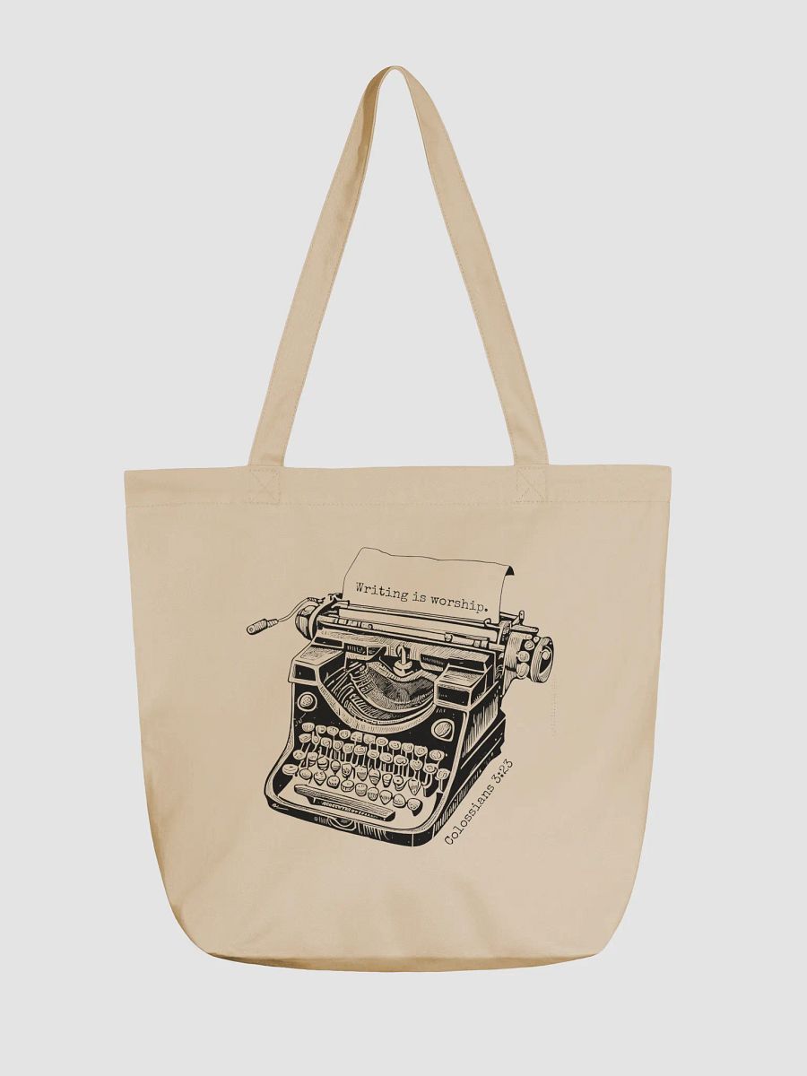 "Writing is worship" Tote product image (1)