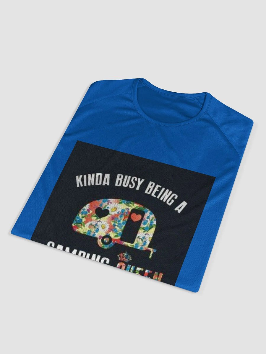 "Camping Queen" Blue T-Shirt (Ladies) product image (4)