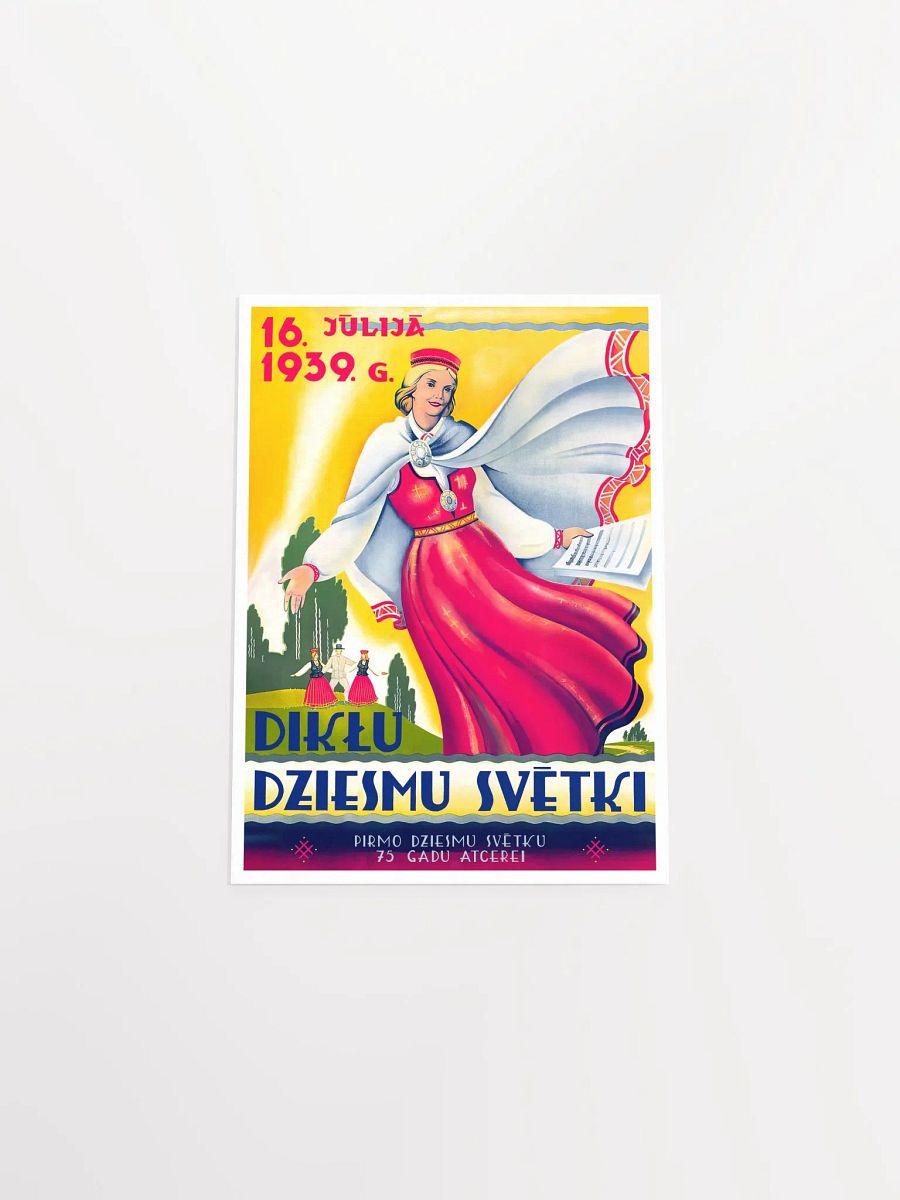 Latvia retro poster, 1939 — retro vintage travel poster, retro travel art, retro travel wall art product image (9)