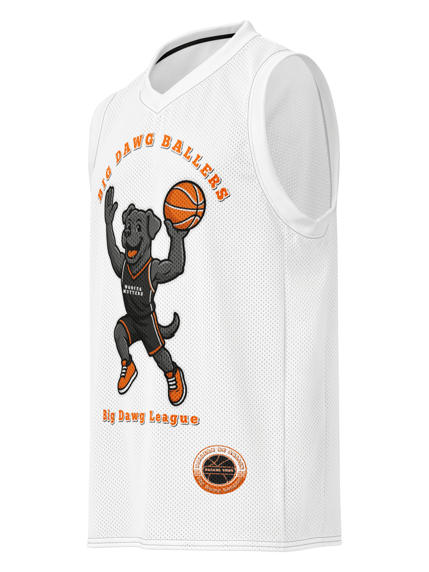 Premium Basketball Jersey Gray Cane Corso WooferMutter product image (2)